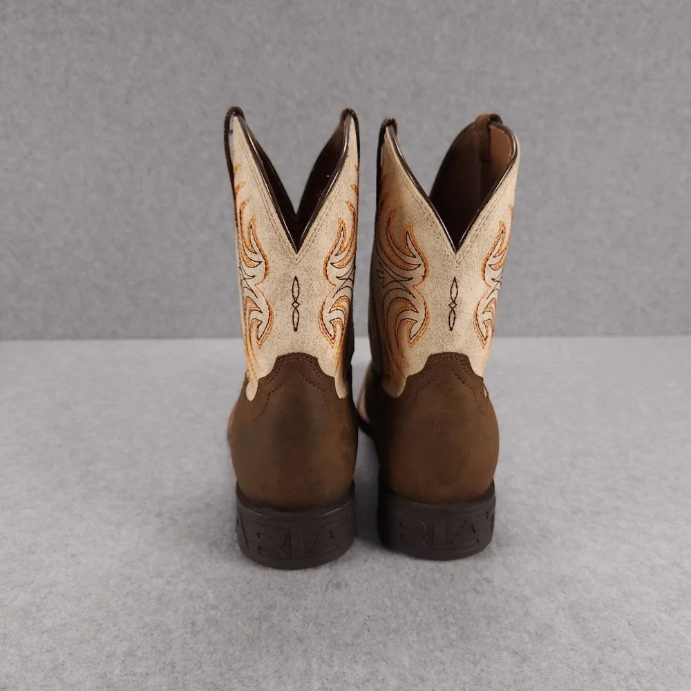 Ariat Youth Storm - Kids Size US 6 - Antique Brown Western Cowboy Boots 10038444